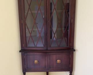 Corner cabinet.