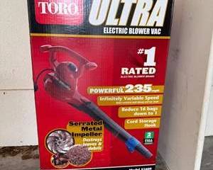 Toro Ultra Electric Blower Vac Powerful 235 MPH