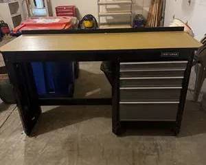 Craftsman Workbench with Storage Drawers and Durable Surface