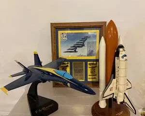 Military Aircraft Model and Space Shuttle Display Collection
