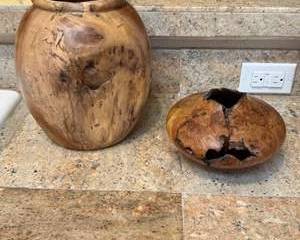 Handcrafted Wooden Vases - Rustic Elm and Aspen Design