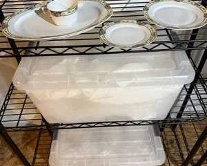 Vintage Elegant Porcelain China Dinnerware Set with Floral Design and Savoy Brand