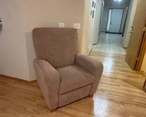 La-Z-Boy Todd Oldham Recliner Chair in Soft Beige Fabric