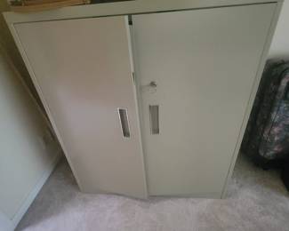 3 metal cabinets