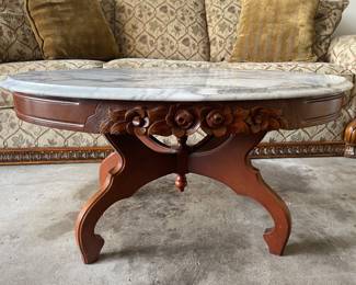 VINTAGE MARBLE TOP TABLE