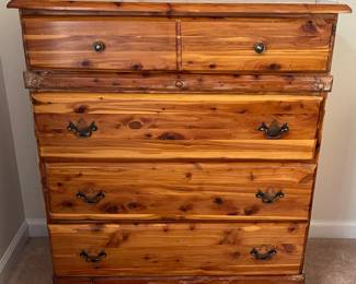 VINTAGE CEDAR DRESSER