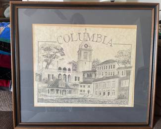 VINTAGE COLUBIA DRAWING