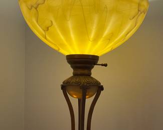 AMAZING TORCHIERE FLOOR LAMP- THE PICTURE DOES NOT DO THIS LAMP JUSTICE....