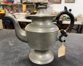 Mid-Late 1800's American Pewter Teapots - Several Historical Lots!