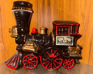 Ezra Brooks Train Decanter