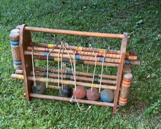 Vintage Croquet Set