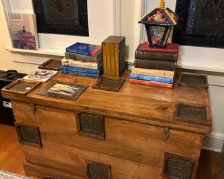 Hand Made Chest with Copper details, India.