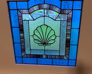 Stained glass panels in many windows. They are gorgeous and removable. Love.
