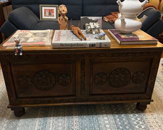 Gorgeous Chest in immaculate condition. Purchased in Northern Africa. Folk art piece by Martha Arquero. Cochiti, Pueblo, Mexico.