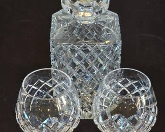Crystal decanter and glasses