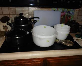 Pots and Pans and Mixing Bowls, Cutting Boards