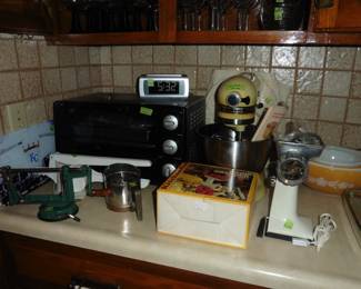 Kitchen-aid, Toaster Oven, Apple Corer, Pyrex