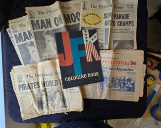 AS230JFK coloring book with newspapers from pittsburgh