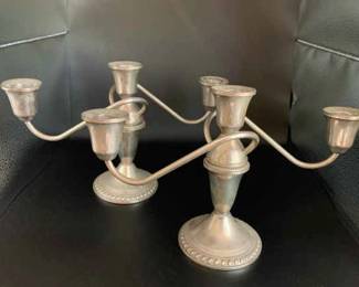 AS252VPair of Duchin Creation Sterling Candelabras