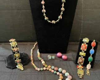 AS164Jewel Toned Costume Jewelry