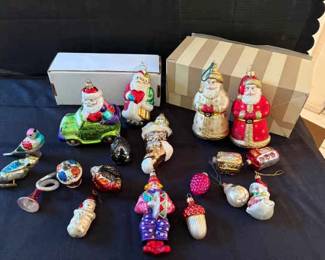 AS227Vintage Glass Ornaments