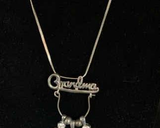 AS150VSilver Grandma Necklace