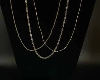 AS153VThree Silver Chains Bracelet