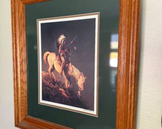 Indian litho in frame 