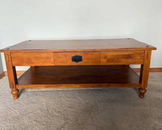 23 SolidWoodCoffeeTablewDrawer