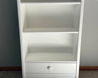 48 PaintedWoodShelfUnitwDrawer