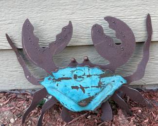 22 MetalCrabGardenArt
