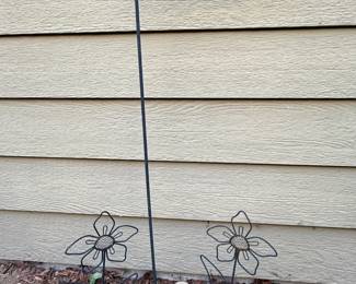 34 MetalWelcomeSignMatchingFlowersGardenDecor