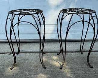 49 BronzeMetalPlantStands