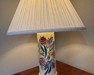 45 FloralPorcelainTableLamp