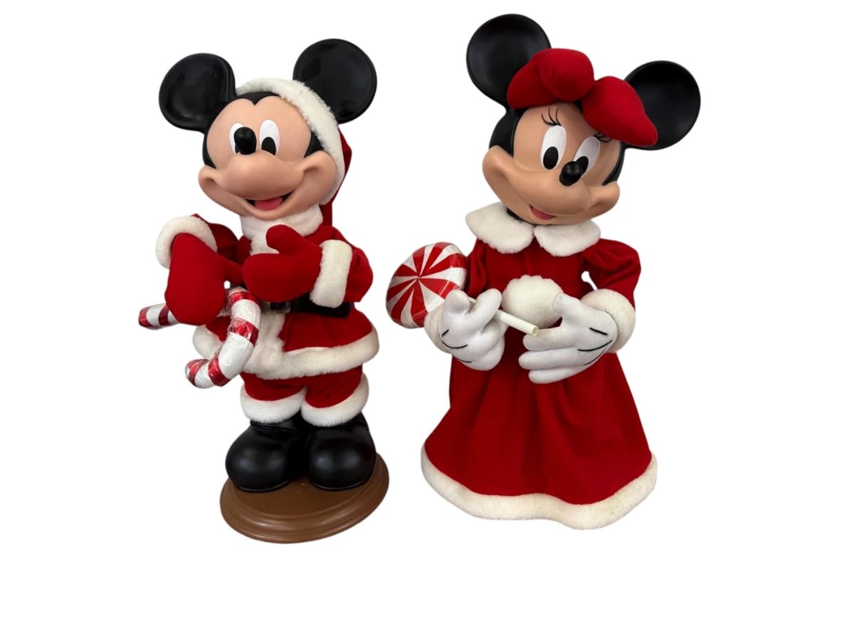 Mickey and Minnie Mouse Mechanical Annimated Figures