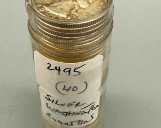 Fourty Washington Silver Quarters