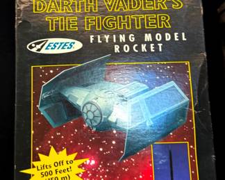 Flying Model Rocket Star Wars Darth Vader Tie Fighter