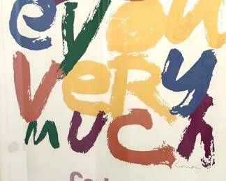 Sister Mary Corita 1978 signed poster