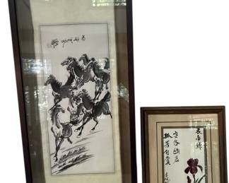 Framed Horse Orchid Art