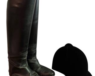 E. Vogel Leather English Riding Boots English Riding Hat