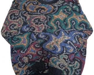 Northern Isles Hand Knit Wool Blend Sweater LG