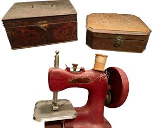 Mini Heavy Duty Sewing Machine Two Vintage Sewing Kits