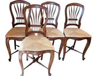 Marie Albert Wheat Back Counter Chairs
