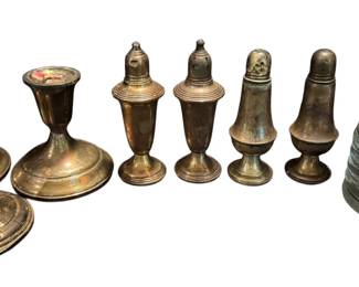 Sterling Silver Weighted Salt Shakers More