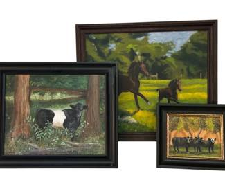 Three Original Oil Paintings
