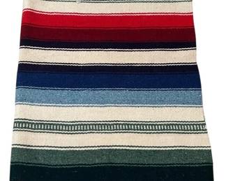 Striped Blanket w Twisted Fringe
