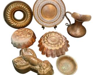 Copper Baking Molds, Pitcher, More