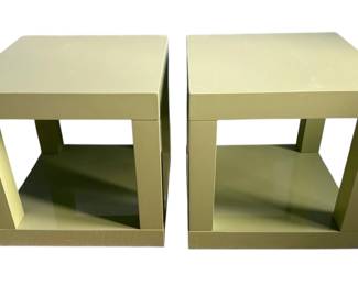 2 Green Nightstands