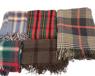 5 Plaid Lap Blankets