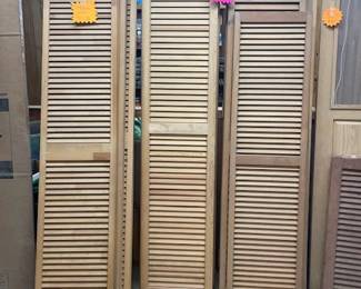 Various louver doors, prices and sizes vary.